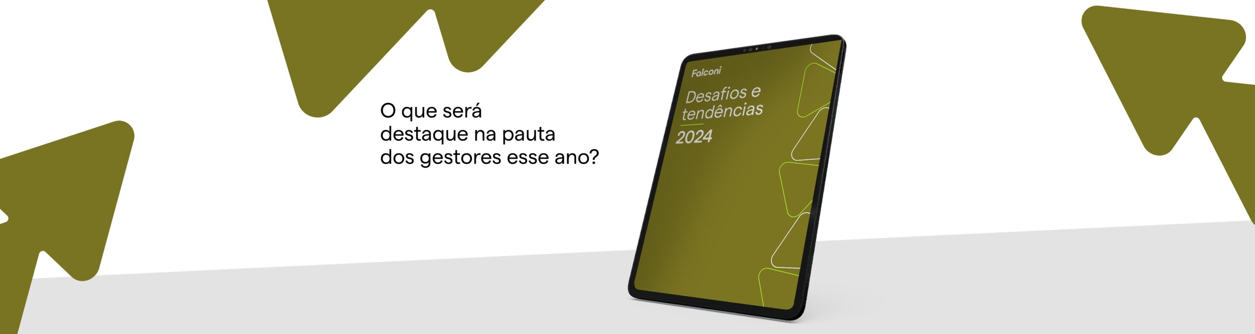 Capa do ebook Desafios e Tendências 2024 da Falconi