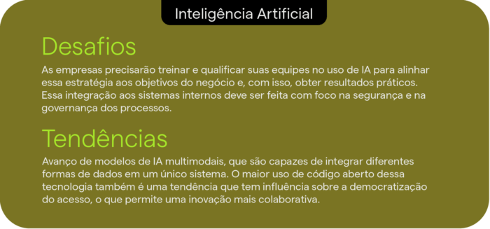 Desafios e tendências 2025 para inteligência artificial: qualificação das equipes e modelos de IA multimodais