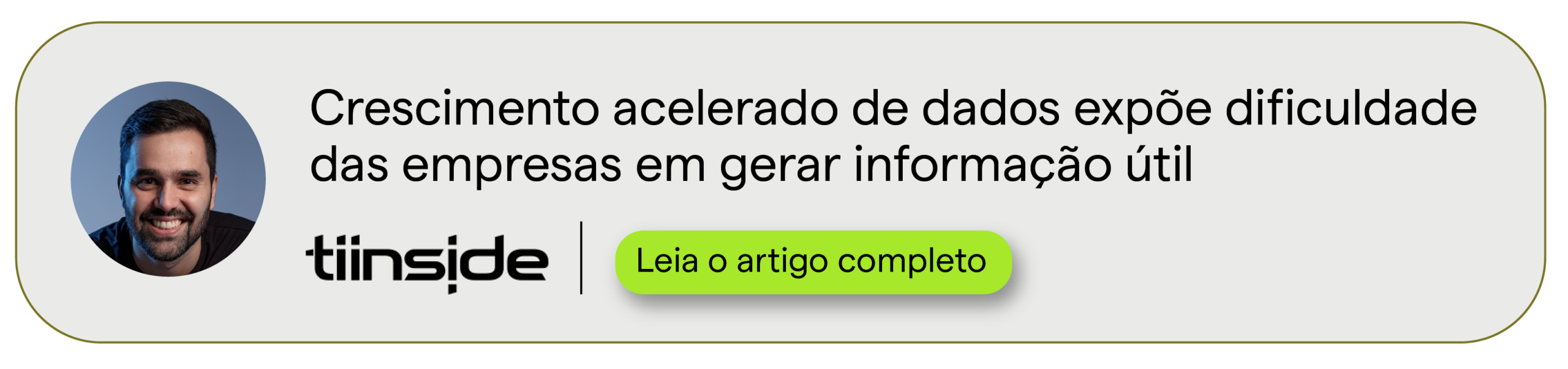 TI Inside, artigo: Crescimento acelerado de dados expõe dificuldade das empresas em gerar informação útil